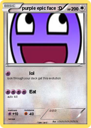 Pokemon purple epic face :D