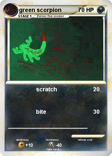 Pokemon green scorpion
