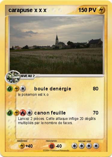 Pokemon carapuse x x x