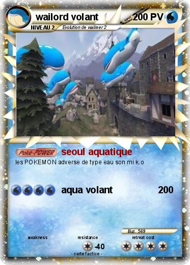 Pokemon wailord volant