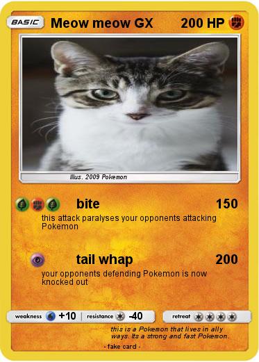 Pokemon Meow meow GX
