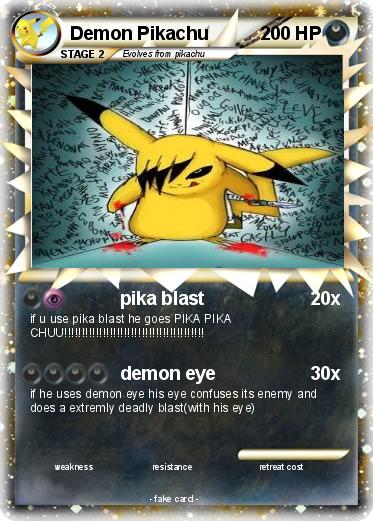 Pokemon Demon Pikachu
