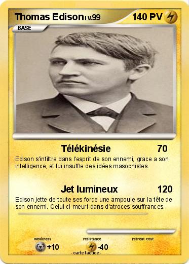 Pokemon Thomas Edison