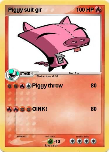 Pokemon Piggy suit gir