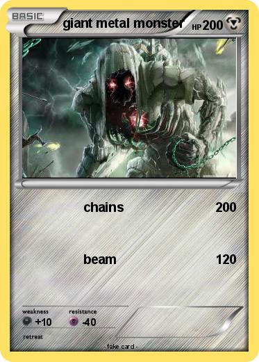 Pokemon giant metal monster