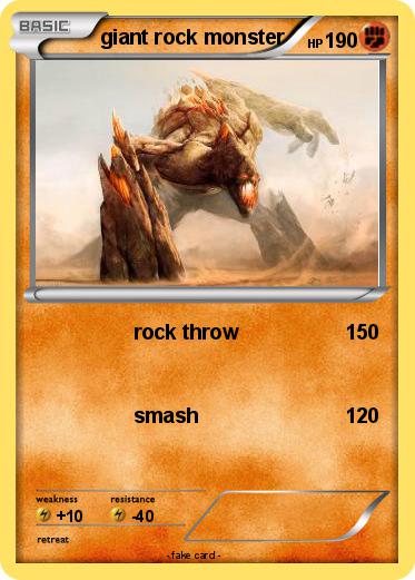 Pokemon giant rock monster