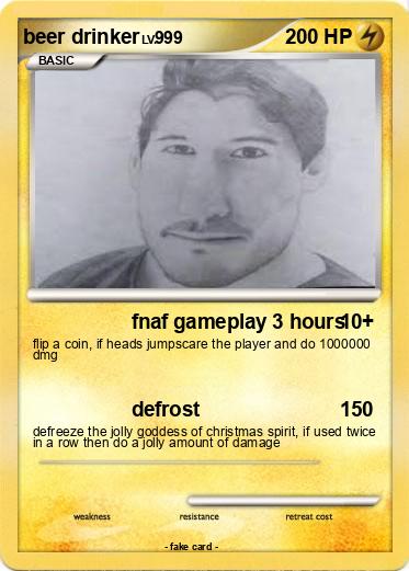 Pokemon beer drinker