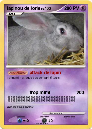 Pokemon lapinou de lorie