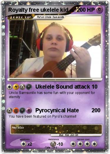 Pokemon Royalty free ukelele kid