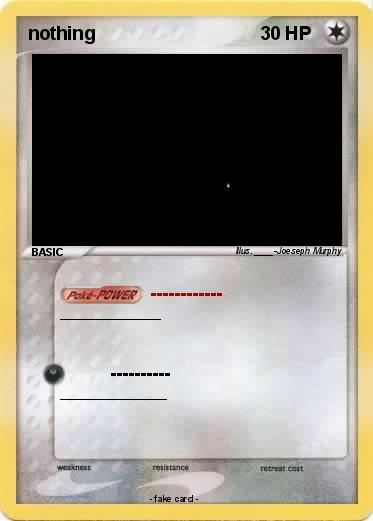 Pokemon nothing