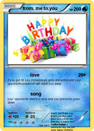 Pokemon from. me to.you