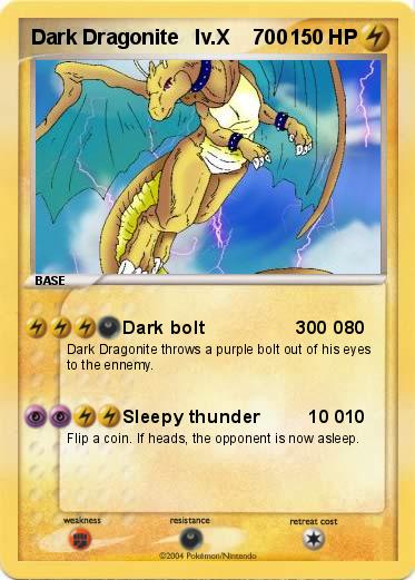 Pokemon Dark Dragonite   lv.X    700
