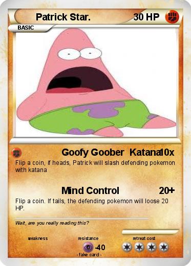 Pokemon Patrick Star.