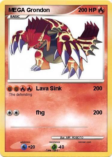 Pokemon MEGA Grondon