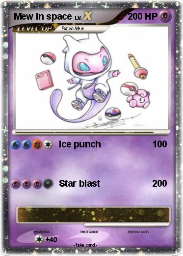 Pokemon Mew in space