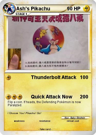 Pokemon Ash's Pikachu