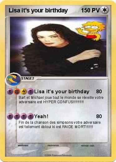 Pokemon Lisa it's your birthday
