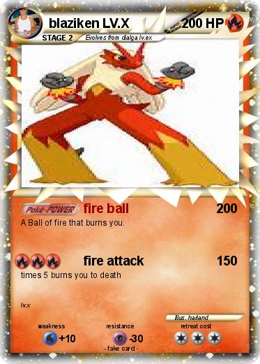 Pokemon blaziken LV.X