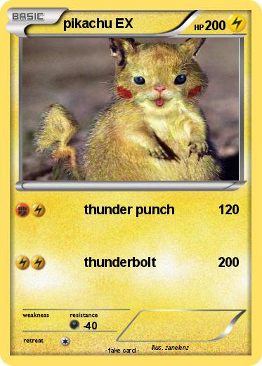 Pokemon pikachu EX