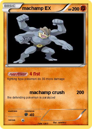 Pokemon machamp EX