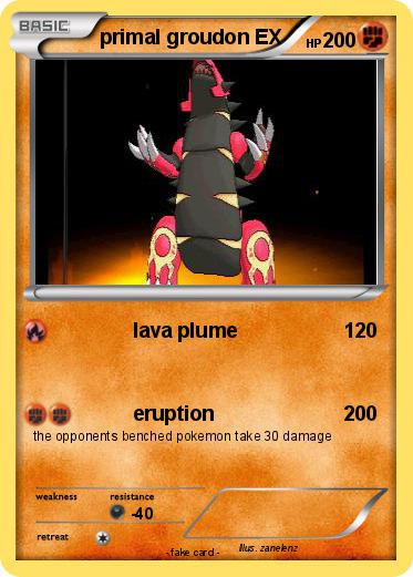Pokemon primal groudon EX