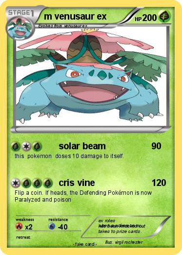 Pokemon m venusaur ex