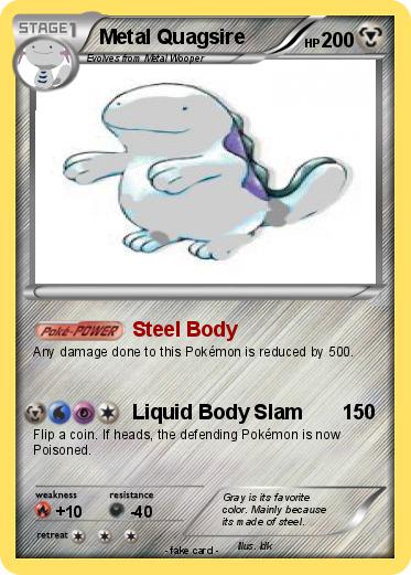 Pokemon Metal Quagsire