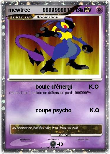 Pokemon mewtree        999999991111