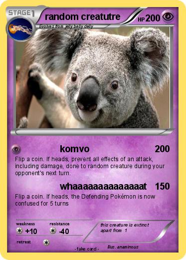 Pokemon random creatutre