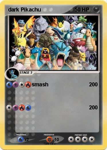 Pokemon dark Pikachu