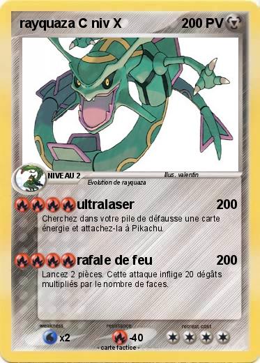 Pokemon rayquaza C niv X