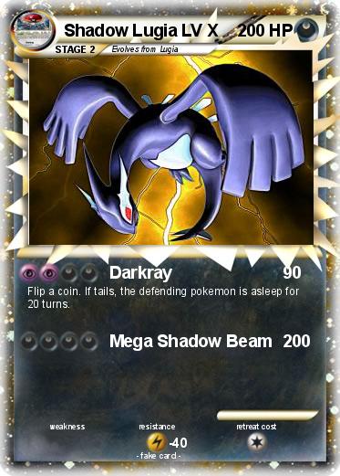 Pokemon Shadow Lugia LV X