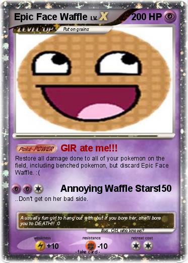 Pokemon Epic Face Waffle