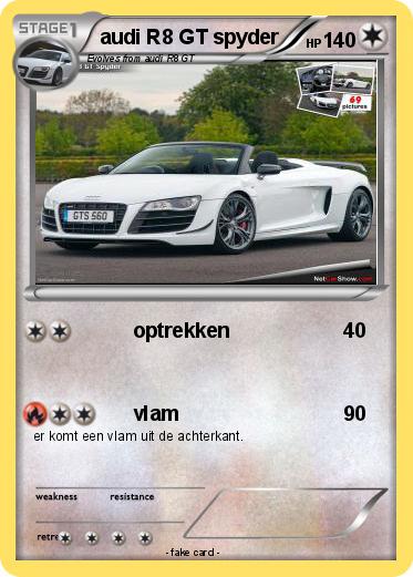 Pokemon audi R8 GT spyder