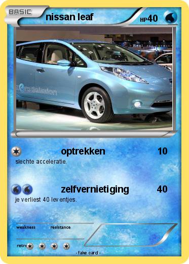 Pokemon nissan leaf