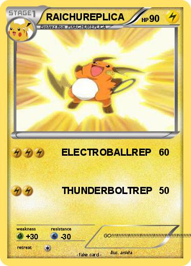 Pokemon RAICHUREPLICA
