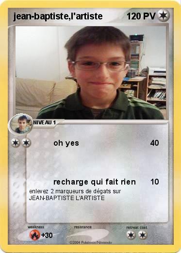 Pokemon jean-baptiste,l'artiste