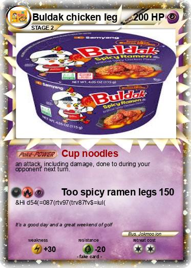 Pokemon Buldak chicken leg