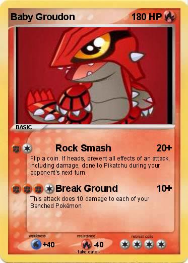 Pokemon Baby Groudon