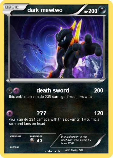 Pokemon dark mewtwo