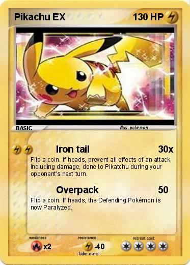 Pokemon Pikachu EX
