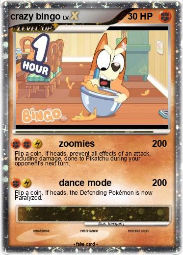 Pokemon crazy bingo