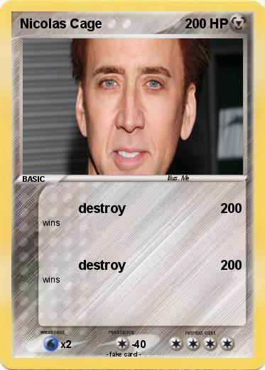 Pokemon Nicolas Cage