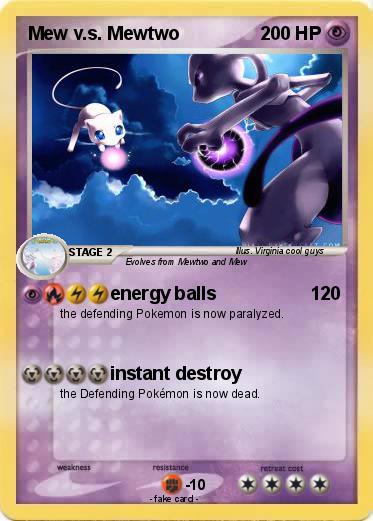 Pokemon Mew v.s. Mewtwo