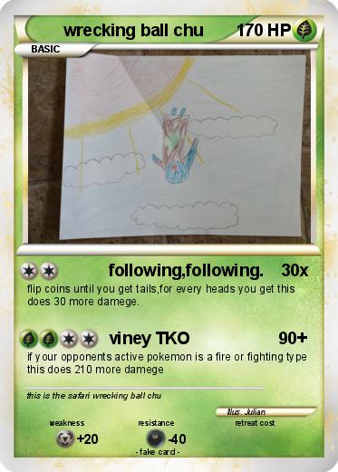 Pokemon wrecking ball chu