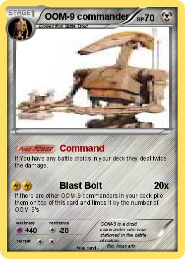 Pokemon OOM-9 commander