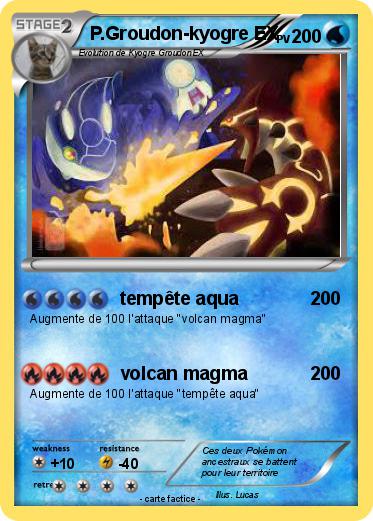 Pokemon P.Groudon-kyogre EX