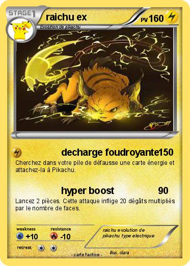 Pokemon raichu ex
