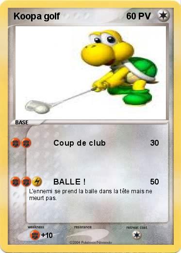Pokemon Koopa golf