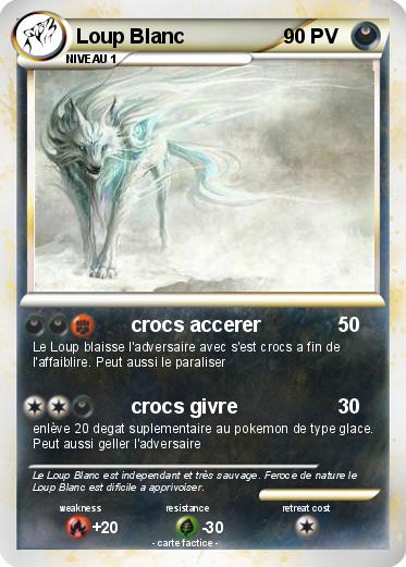 Pokemon Loup Blanc